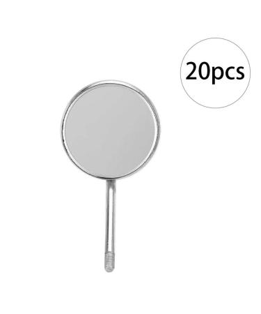Mouth Mirror 20 Pieces - Stainless Steel Odontoscope Head Accessories for Dental Use - Buy Online on GoSupps.com