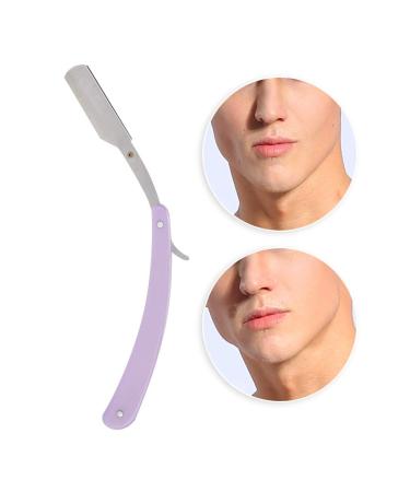 Classic Purple Razor - Retro Manual Shaving Knife for Men | Foldable Barber Razor for Hair & Beard - Buy Online on GoSupps.com