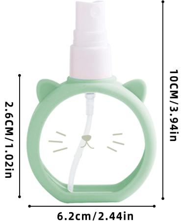 Travel Spray Bottle 55ml Cartoon Small Spray Refillable Bottle - Fine Mist Leak-Proof Makeup Bottle with Perfume Spray Bottle for Moisturizing Water Hair Spray Perfume Green - Buy Online on GoSupps.com