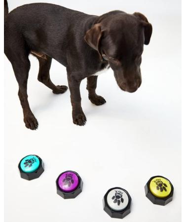 Dog Talk 4-Pack Buttons for Dog Training | Teach Your Puppy to Press for Commands - International Shipping Available - Buy Online on GoSupps.com