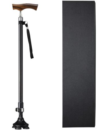 Quad Cane for Elderly Retractable Adjustable Carbon Fiber Cane Lightweight Portable Walking Stick Walking Cane for Hiking Men Women Star of Light - Buy Online on GoSupps.com