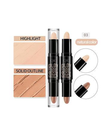 2-in-1 Makeup Shading Stick & Concealer Contouring Highlighter - Natural-Light Coffee - Buy Online on GoSupps.com
