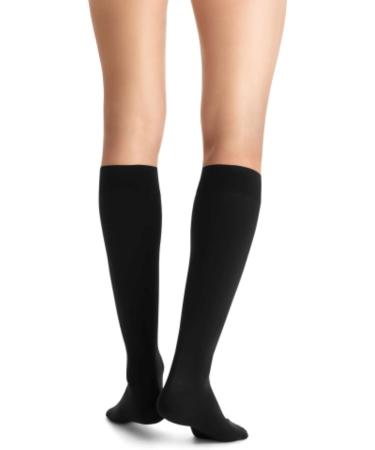 JOBST Opaque Knee High Compression Stockings 15-20 mmHg - Open Toe X-Large Classic Black | International Shipping Available - Buy Online on GoSupps.com