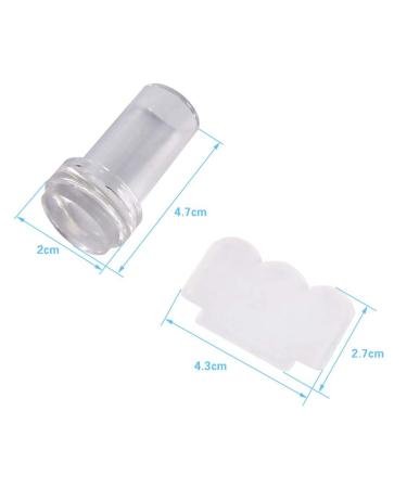 Buy Fashionable Transparent Silicone Nail Art Stamper & Scraper Set for Unique Manicures - International Shipping Available - Buy Online on GoSupps.com