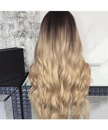 Buy Dxlta 70cm Long Curly Wavy Synthetic Wig for Women - Gradient Color Central Parting Party & Cosplay Full Wigs - International Shipping Available - Buy Online on GoSupps.com
