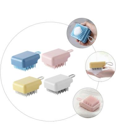Kombiuda 4-Piece Silicone Scalp Massager & Body Scrubber - Gentle Hair Care & Exfoliating Shampoo Brush - Buy Online on GoSupps.com