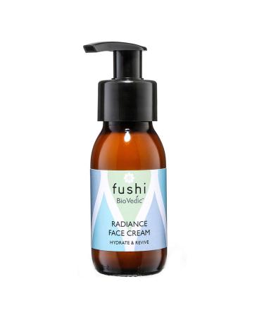 Fushi Biovedic Radiance Face Cream 50ml |Fresh Pressed | Ayurvedic Herb Manjisthta Kalahari Melon Seed & Rice Bran Oils |Best For Hydration Nourishing & Skin Brightening | Manufactured In The UK