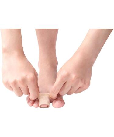Footinsole Gel Toe Protectors - 2PCS Fabric Sleeve Protectors (0.7 x 6 Inches) for Ultimate Comfort and Relief - Buy Online on GoSupps.com