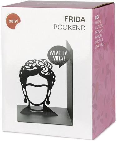Buy Balvi Frida Bookend - Black Decorative Figure 17 cm | Stylish Iron Book Holder for International Shipping - Buy Online on GoSupps.com