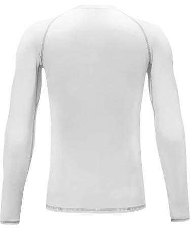 TELALEO Compression Shirt Youth Long Sleeve Undershirt - Black/White - Medium - Buy Online on GoSupps.com