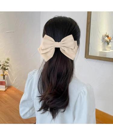 Bowknot Hair Clip for Women Girls Vintage Barrette Hair Clips for Women Bowknot Alloy Hair Clips for Teen Girls Bow Knot Hair Clip for Thick Fine Hair Accessories Ornaments for Girls Women Light apricot - Buy Online on GoSupps.com