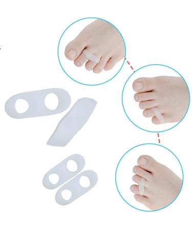 Buy No 4 Silicone Toe Spreader for Hallux Valgus & Hammer Toe Relief | Comfort for Overlapping Toes & Foot Pain - Buy Online on GoSupps.com