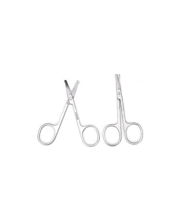 UNbit Nose Hair Trimmer Stainless Steel Nose Trimmers Hair Scissors Ear Remover Cut Beauty Removal Tools Fashion Beauty Tools Trimmer (Size : 2PC)