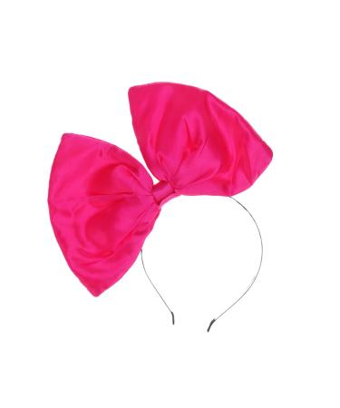 Uonlytech Huge Pink Hair Bow Headband Big Bowknot Headband Christmas Bow Headband for Costume Accessories Party Props One Size Rosy