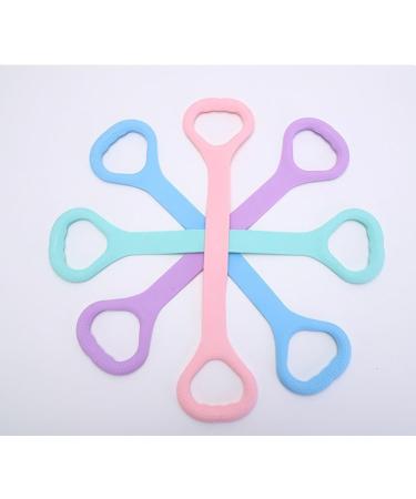 Figure 8 Resistance Band Elastic Band Stretch Bands for Arm Shoulder Back Leg Stretching Upper Body Workout Equipment Portable Home Office Elastic Ropes for Yoga Pilates Blue - Buy Online on GoSupps.com