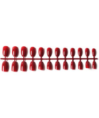 Dajidafu 24 Pieces Short Ballerina Scratch-resistant Press on Nails Colorful DIY Exquisite Graceful Personality Acrylic Nail 2wine red - Buy Online on GoSupps.com