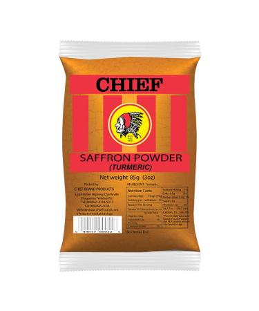 Chief Brand Saffron Powder (Turmeric) - 85g (Pack of 3)