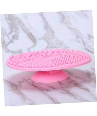 POPETPOP Makeup Washing Tool Silicone Makeup Brush Pad Esponjas Para Maquillaje for Makeup Cosmetic Brush Cleaner Brush Cleaning Pad Makeup Pad Makeup Sponge Scrubber Round 10*10cm Pink - Buy Online on GoSupps.com