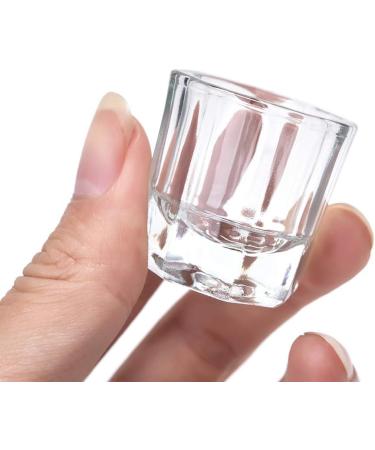Nail Art Glass Dappen Bowl - Clear Crystal Cup for Acrylic Liquid & Powder (No Lid) - Essential Nail Art Tool - Buy Online on GoSupps.com