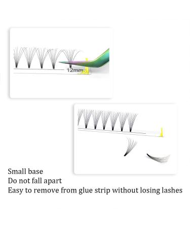 Buy Ready Fan Eyelashes - 4D 6D 8D Volume Extensions (8-15 mm 8D-D-0.07) | International Shipping - Buy Online on GoSupps.com