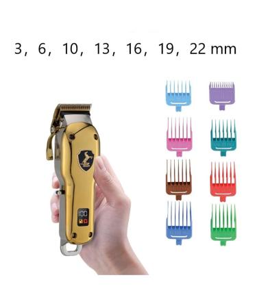 Professional All-Metal Hair Clippers for Men - Cord/Cordless Hair and Beard Trimmer - Rechargeable Electric Hair Cutting Tools - Buy Online on GoSupps.com