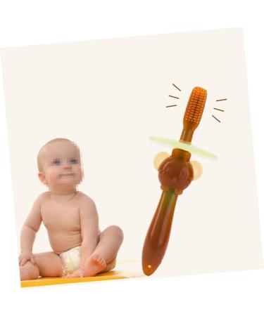 Buy Silicone Combined Toothbrush Set for Children - Soft Bristle Travel & Training Toothbrushes for Oral Care | 2-Pack - Buy Online on GoSupps.com