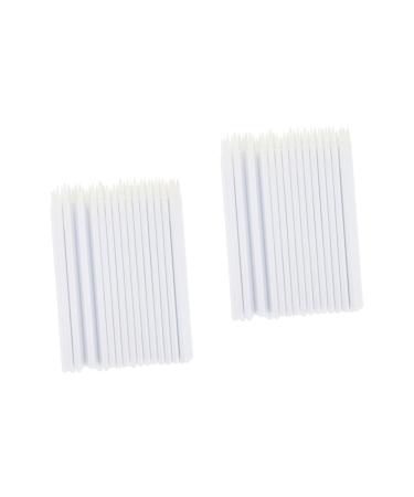 FOYTOKI 200 Pcs Disposable Eyeliner Brush Gel Eyeliner Brush Makeup Eye Liner Tools Lip Liner Brushs White