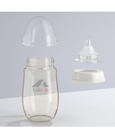 Gulicola PPSU Baby Bottles 9 oz (2 Count) - Anti-Colic, Fast Flow, 6+ Months - Green & White - Buy Online on GoSupps.com