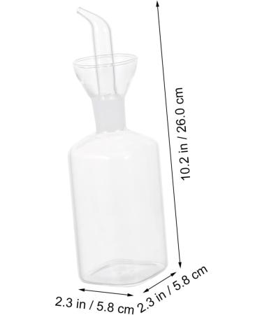Zerodeko 1pc Glass Oil Bottle Soy Sauce Glass Olive Oil Bottle Oil Vinegar Jar Salad Oil Dispenser Household Oil Bottle Kitchen Glass Seasoning Bottle Liquid Oil Filter Pot Simple 26X5.8CM Transparent - Buy Online on GoSupps.com