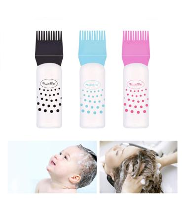 Solustrie 3-Set Root Ridge Applicator Bottles - Hair Color & Oil Applicator for Hairdressers - Teasing Blue | International Shipping - Buy Online on GoSupps.com