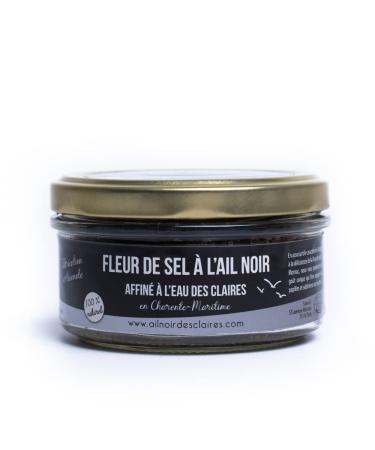 Organic Fermented Black Garlic Salt Flower – Made in France – 100% Natural Quality and Preservative-Free – Ideal for Cooking – Powerful Antioxidant – Source of Vitamins and Trace Elements