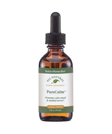Native Remedies PureCalm - All Natural Herbal Supplement Promotes Feelings of Calm During Times of Pressure, Stress or Nervous Tension - 59mL 2 Fl Oz (Pack of 1)