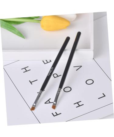 FOMIYES 10 Pcs Makeup Brush Eyebrow Brush Eye Brush Eyeliner Brush Makeup Eyeliner Wand Girl Oblique Head 16x0.7cmx2pcs Blackx2pcs - Buy Online on GoSupps.com
