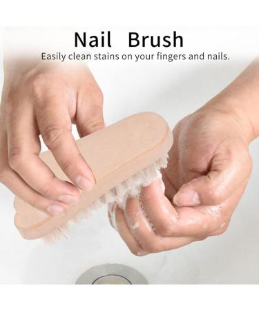Lurrose Professional Nail Brush - Wood Hand Peeling Brush for Toes & Fingernails | Manicure & Pedicure Cleaning Tool | Nail Art Essentials - Buy Online on GoSupps.com