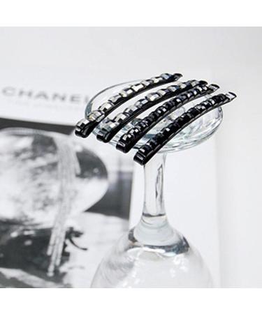Black Rhinestone Crystal Hair Pins - 2Pcs Sparkly Bobby Barrettes for Women - Buy Online on GoSupps.com