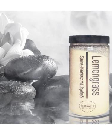 Frankonia Bath & Spa Sauna Salz Peeling - Lemongrass Body Scrub 400g | Vegan Sea Salt & Jojoba Oil Exfoliant | Paraben-Free Shower & Body Treatment for All Skin Types - Buy Online on GoSupps.com