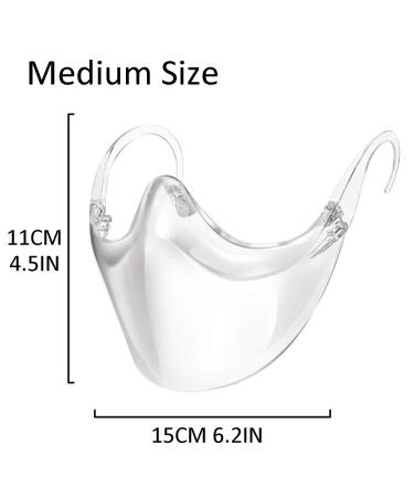 Starze Clear Face Shield 2 Pcs M+L Anti-Fogs | 100% Anti-Fog & Breathable | Washable Adult Transparent Shield - Buy Online on GoSupps.com