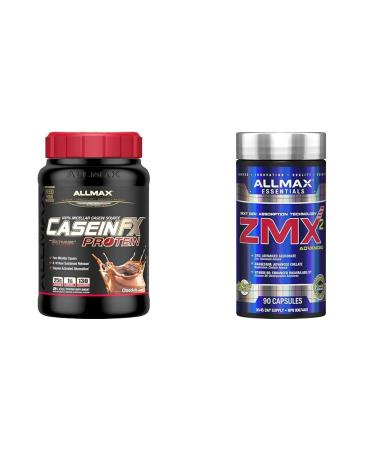 ALLMAX CASEIN-FX Chocolate 2lb & ZMX2 90 Count