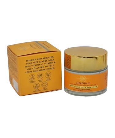 Buy Vitamin C Rejuvenating Face & Neck Cream | Glows Brightens & Fades Dark Spots - With Vitamin E & Collagen for Men & Women - Buy Online on GoSupps.com