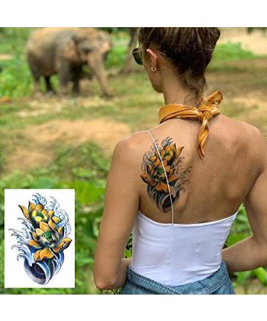Kotbs 12 Sheets Sexy Full Arm Temporary Tattoos - Waterproof Floral Sleeves for Men, Women, and Girls - Buy Online on GoSupps.com