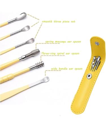 Latuzio Ear Cleaner Latuzio Ear Wax Cleaner Tool Set 6PCS Innovative Spring Earwax Cleaner Tool Set Ear Cleaner Earwax Removal Kit with Storage Bag (Purple) - Buy Online on GoSupps.com