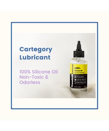 CARTEGORY Silicone Treadmill Lubricant Spray with Application Tube - 100% Food Grade and Premium Quality | 2 fl oz (2 Pack) | Suitable for All Types of Treadmills Rubber Metal (4floz 1pack with safety key) - Buy Online on GoSupps.com