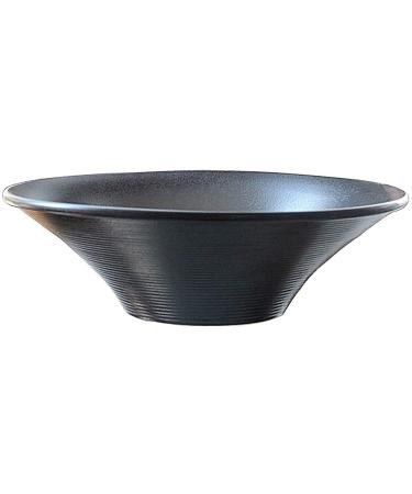 Cereal Soup Bowl Japanese Ramen Bowl Creative Salad Bowl Ice Cream Dessert Bowl Instant Noodle Bowl Multi Size Tableware for Catering and Home Kitchenware (Color : Black Size : 17.5 * 17.5 * 5.3CM) 17.5*17.5*5.3CM Black