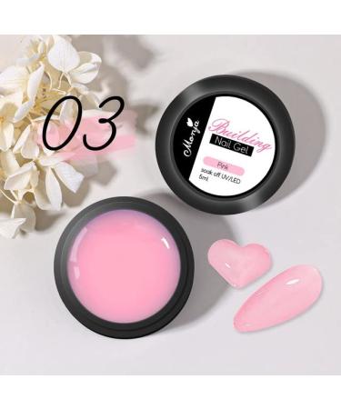 15ml Nail Acrylic Hard Gel Pink White Clear Crystal UV Tips Enhancement Quick Extend Gel Varnish Nail Art UV Quick Poly Nail Gel - (Color: GY053-03)