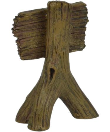 Supa Aquarium Tank Ornament No Fishing Sign Resin - Realistic Wood Finish - 3.8cm x 5.6cm x 8cm - Buy Online on GoSupps.com