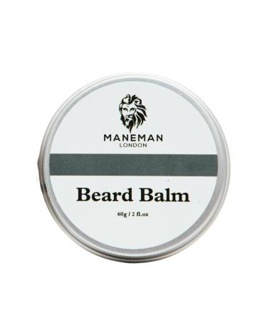 Maneman London Cedar Beard Balm For Men - Natural Beard Thickener & Beard Softener For Men - Beard Conditioner for Men Enriched with Shea Butter & Argan Oil - 60g (Cedar)