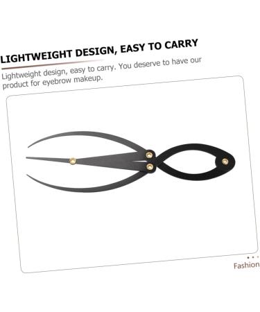 Beavorty 3pcs Tools Compass Eyebrow Ruler Eyebrow Drawing Metal Eyebrow Ruler Positioning Ruler 16.3x5.3cmx3pcs Blackx3pcs - Buy Online on GoSupps.com