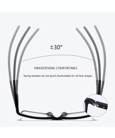 YIMI Progressive Photochromic Multifocus Reading Glasses - Men & Women - Anti Blue Light UV Sun Readers - Black 1.5x - Spring Hinge Computer & Outdoor Use - Buy Online on GoSupps.com
