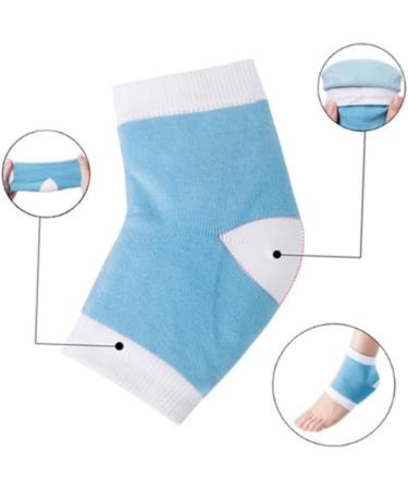 FRCOLOR 3 Pairs Brightening Socks Moisturising Socks Sleeping Socks Protective Heel Socks Feet Heel Socks Sky Blue Socks Gel Socks Foot Care Foot Protection Brightening - Buy Online on GoSupps.com
