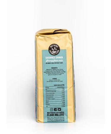 Matthews Cotswold Strong Crunch Flour 1.5Kg Strong flour mix for Bread & Rolls with Malt Flakes - Buy Online on GoSupps.com